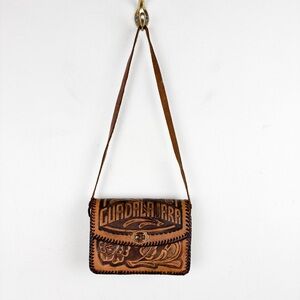 Guadalajara Tooled Whipstitch Leather Mini Bag